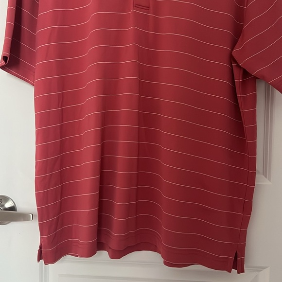 Greg Norman Collection Striped Red Polo Shirt - Picture 3 of 7
